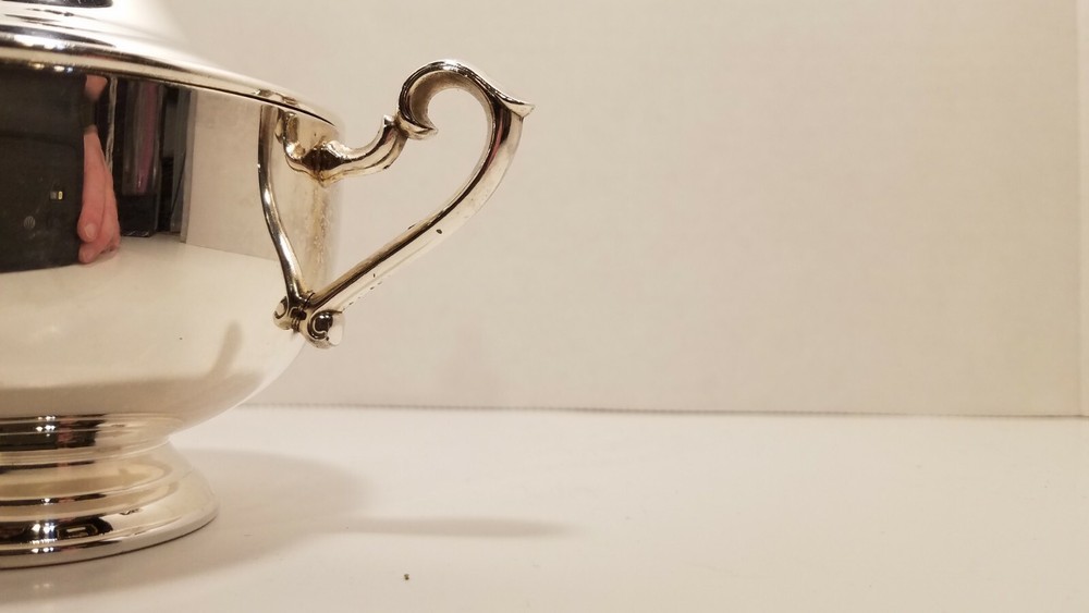 WM Rodgers vintage silver plated sugar bowl,