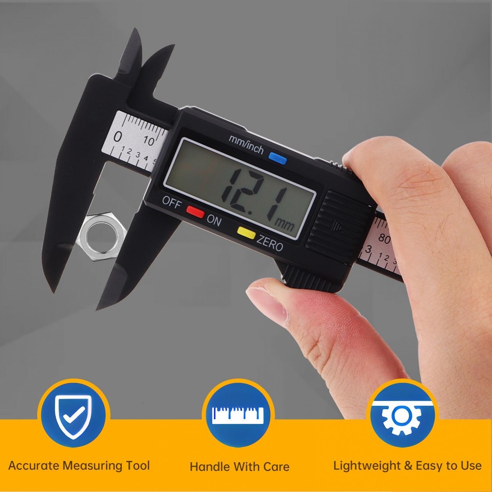 150mm/0-6" Absolute Digital Digimatic Vernier Caliper LCD Screen US Fast Ship