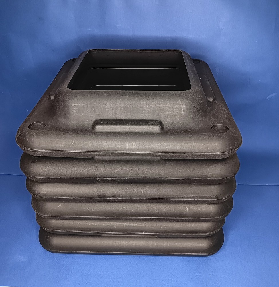 16"X16" Adjustable High Step Aerobic Platform with 6 Risers, Height-Adjustable