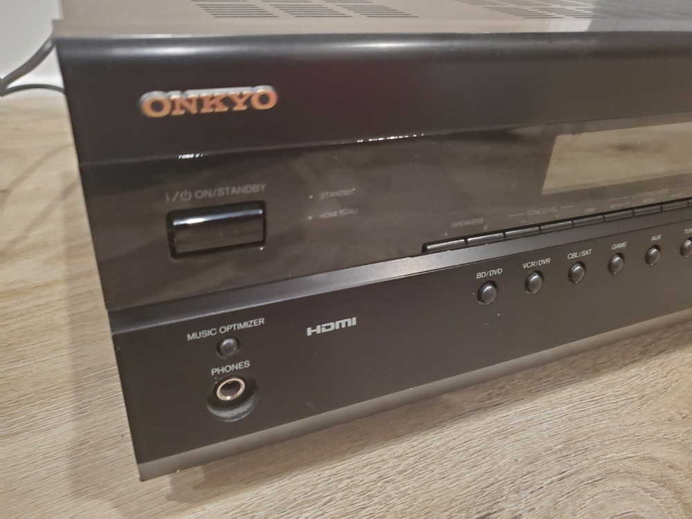 Onkyo TX-SR308 AV Receiver ARC HDMI Connection Tested & Works NO REMOTE CONTROL