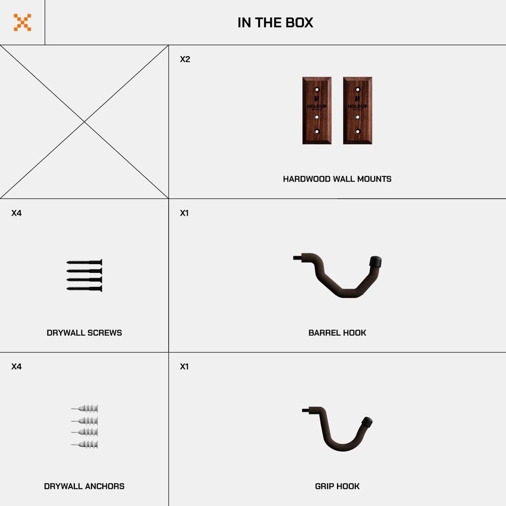 Wall Gun Rack Black Walnut Rustic Holds Bows Rifles Shotguns Wall Mount