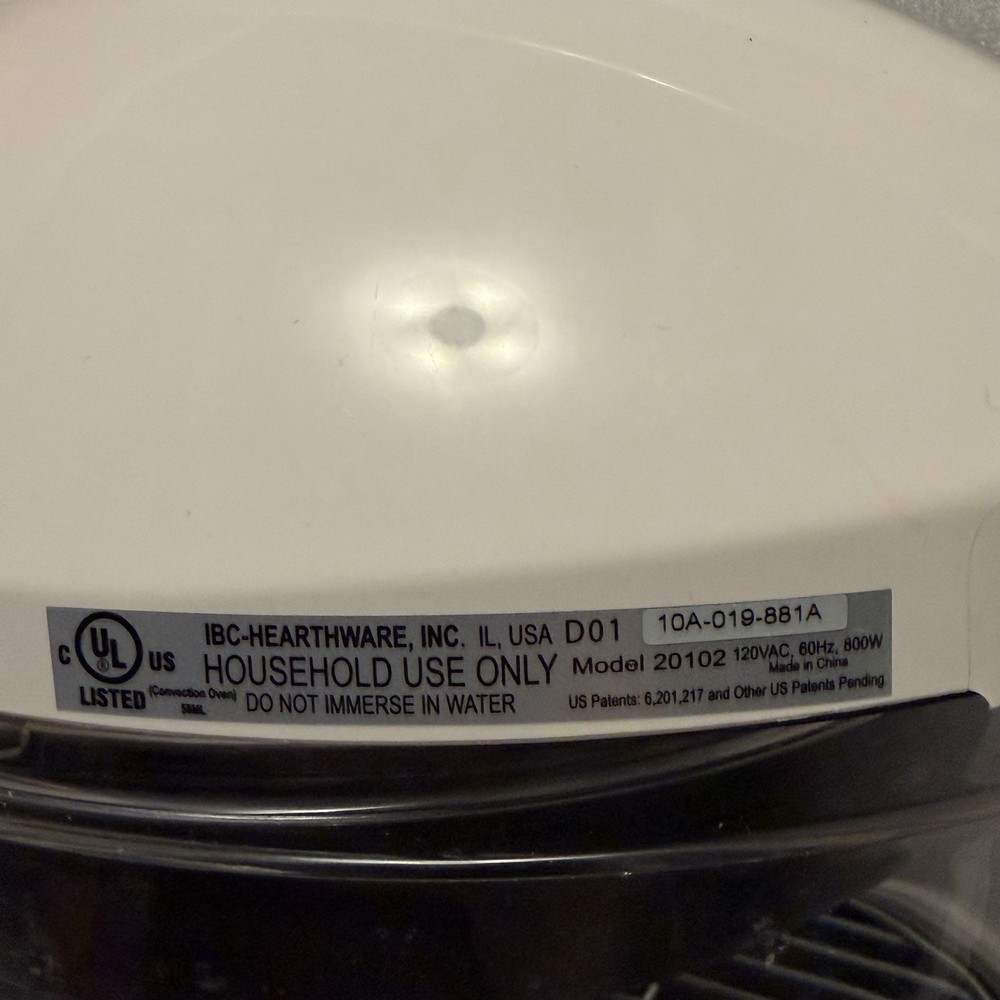 NuWave Mini #20102 Infrared Oven Replace Parts ~ Power Head ONLY TESTED