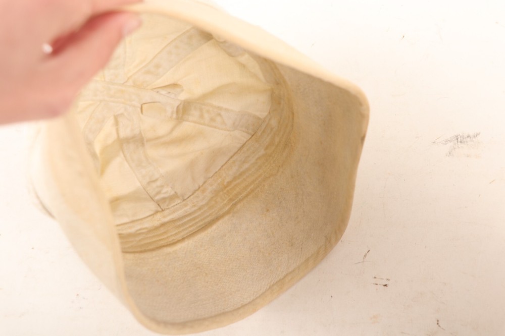 WW2 US Navy White Deck Hat- Named / oc8