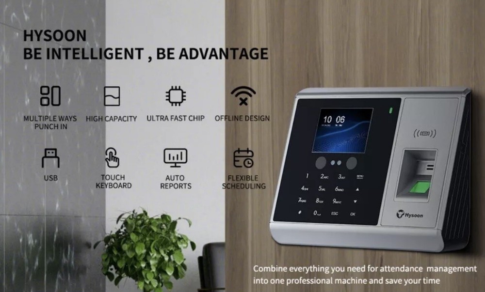 Hysoon Time Clock W/ Face and Fingerprint Recognition HY2000