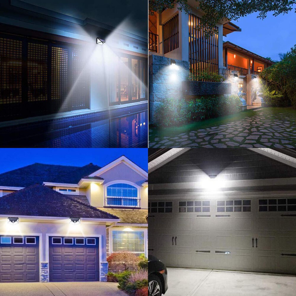 Solar Power 100 LED Lights PIR Motion Sensor Outdoor Security Lamp Wall US
