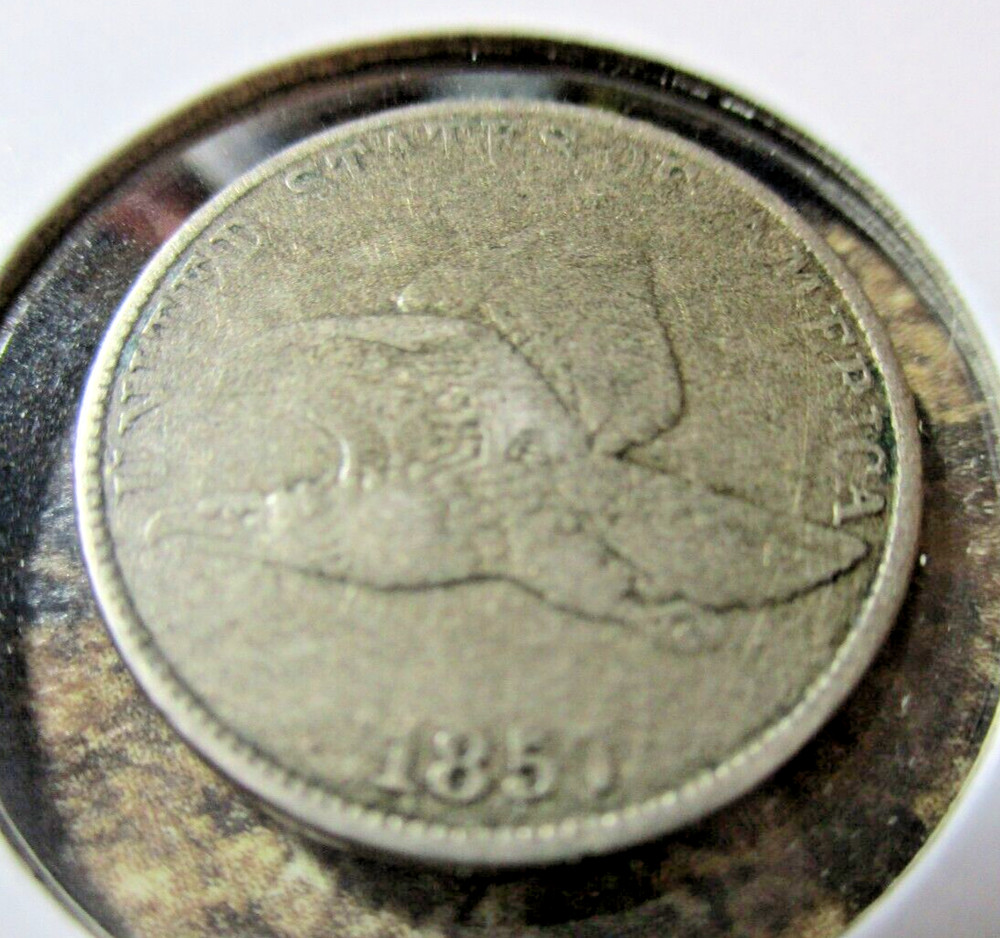 1857 FLYING EAGLE CENT S-16 MISPLACED DATE & DIE CUD 998