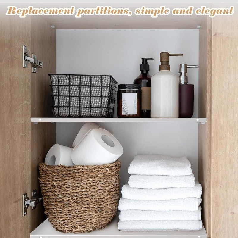 Medicine Cabinet Replacement Shelves Easy Installation Multi-Use Storage