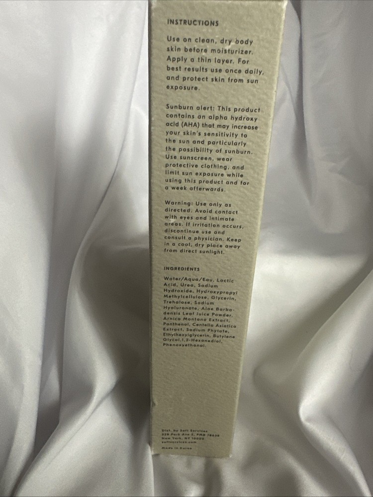 Soft Services Smoothing Solution Calming Gel Exfoliate New 3.3 oz