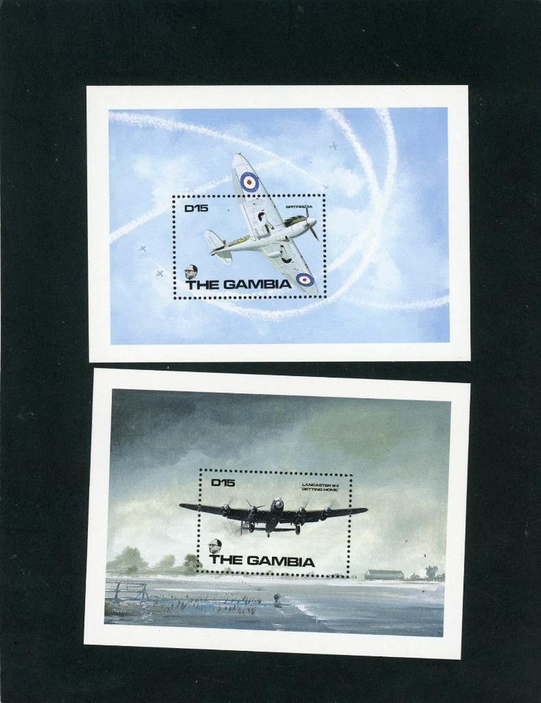 Gambia 1990 Planes Scott# 983-4 Mint NH
