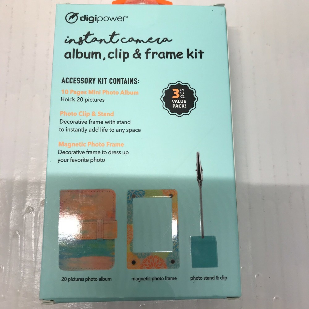 Digipower Instant Camera Album,Frame & Clip Kit