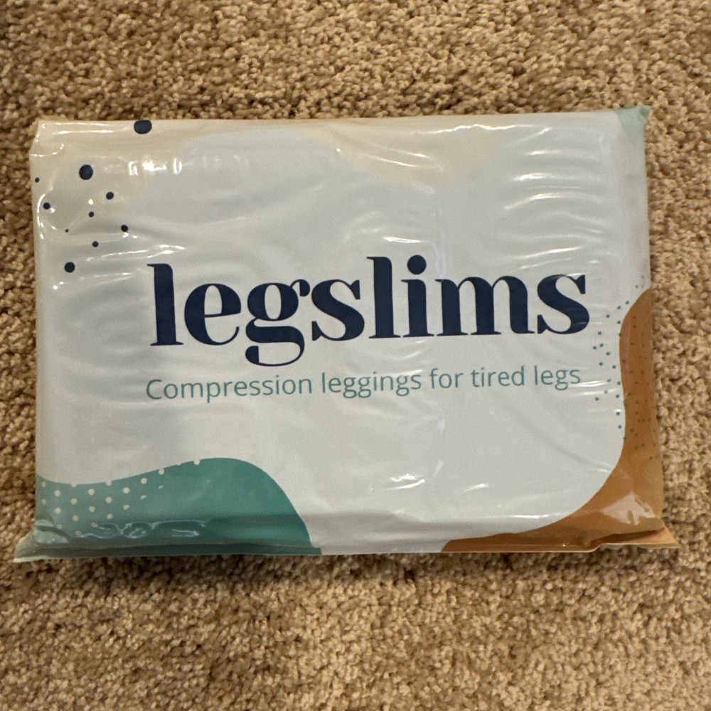 Legslims Compression Leggings, Black, Size XL