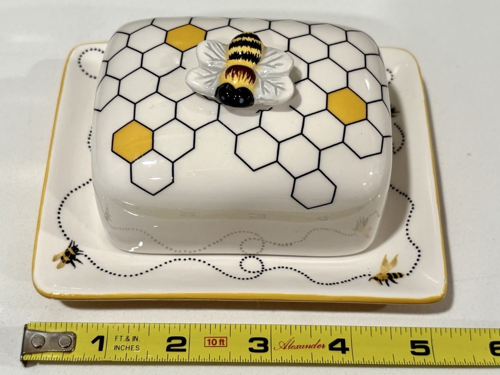 Ceramic Bee Butter Dish