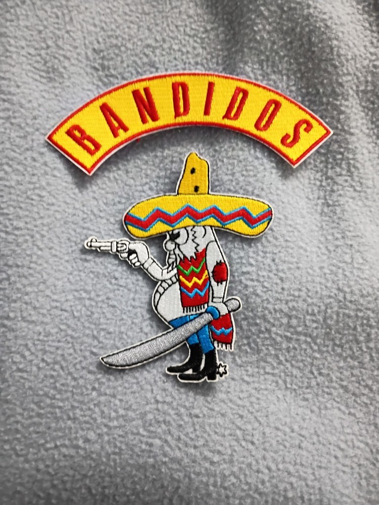 Bandidos Worldwide M C Front Patch Set