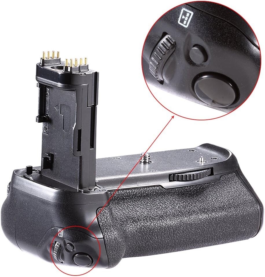 NEEWER Battery Grip (Replacement for BG-E14), Vertical Grip with Shutter/Functio