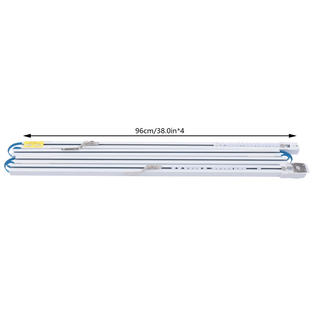 13ft Automatic Open/Close Electric Drapery Curtain Track Rod Rail Remote Control