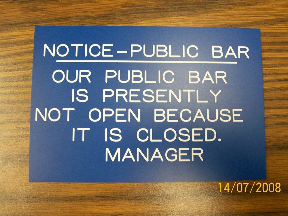 10x12 Custom Personalized Engraved Plastic Sign