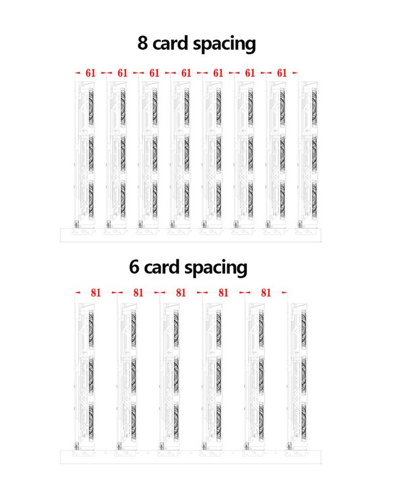 For 6/8 GPU Open Air Mining Rig Frame Case Computer Crypto Coin