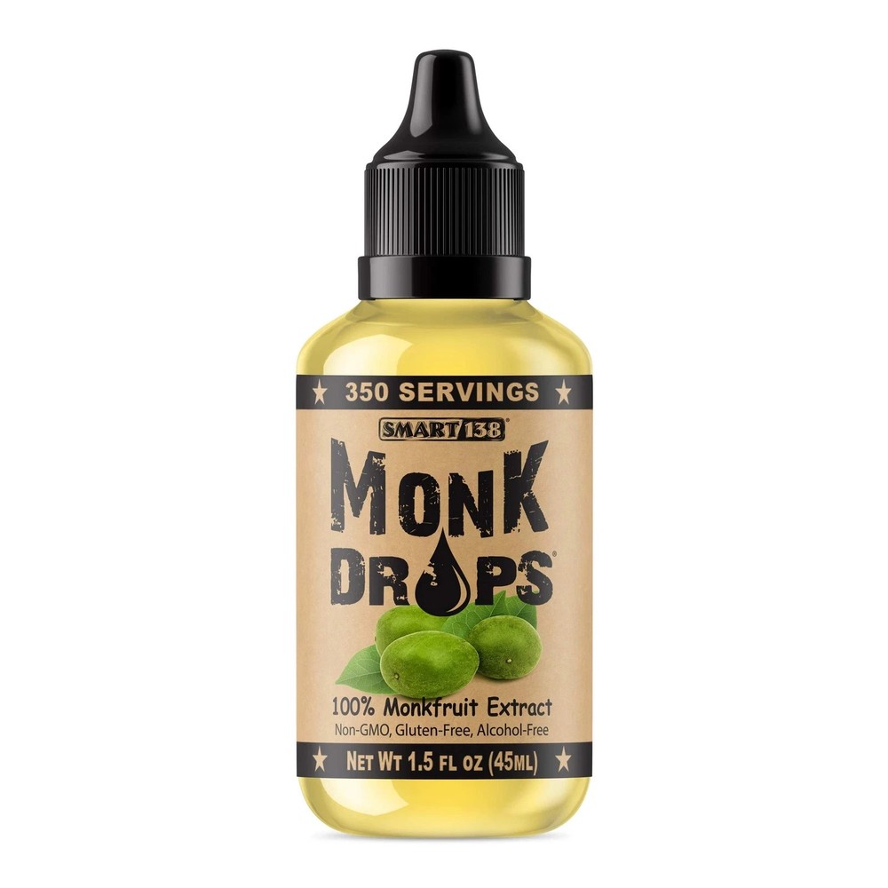 Monk Drops - 100% Monkfruit Liquid Sweetener Zero Glycemic Zero Calories Zero