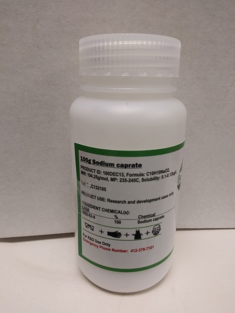 Sodium caprate, CAS 1002-62-6