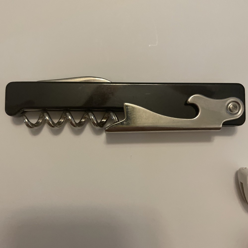 Bar Key Stainless Stevenot Double Hinge Corkscrew Wine Bottle Opener