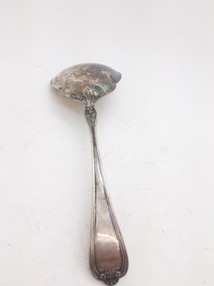 Antique 1896 Gorham Electro Plated Serving Silver Spoon Unique Design
