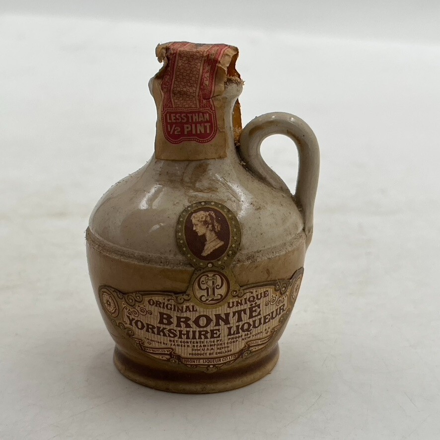 VTG Mini Bottle Empty Display Jug Collectible Bronte Yorkshire Liqueur