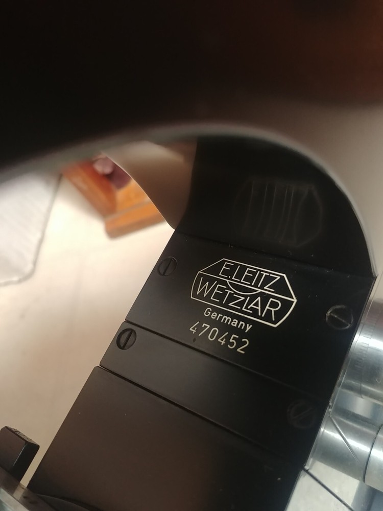 Vintage LEITZ WETZLAR Microscope Bincular GERMANY