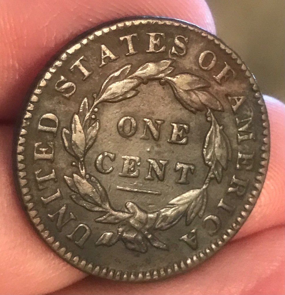 1832 Coronet Head Large Cent ,XF