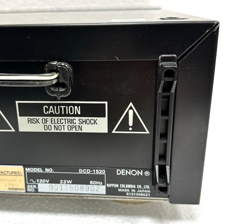 Denon DCD-1520 CD Player Tested & Working! READ!