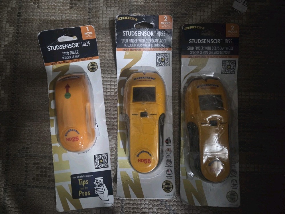Zircon Studfinder Lot Of 3 Tested