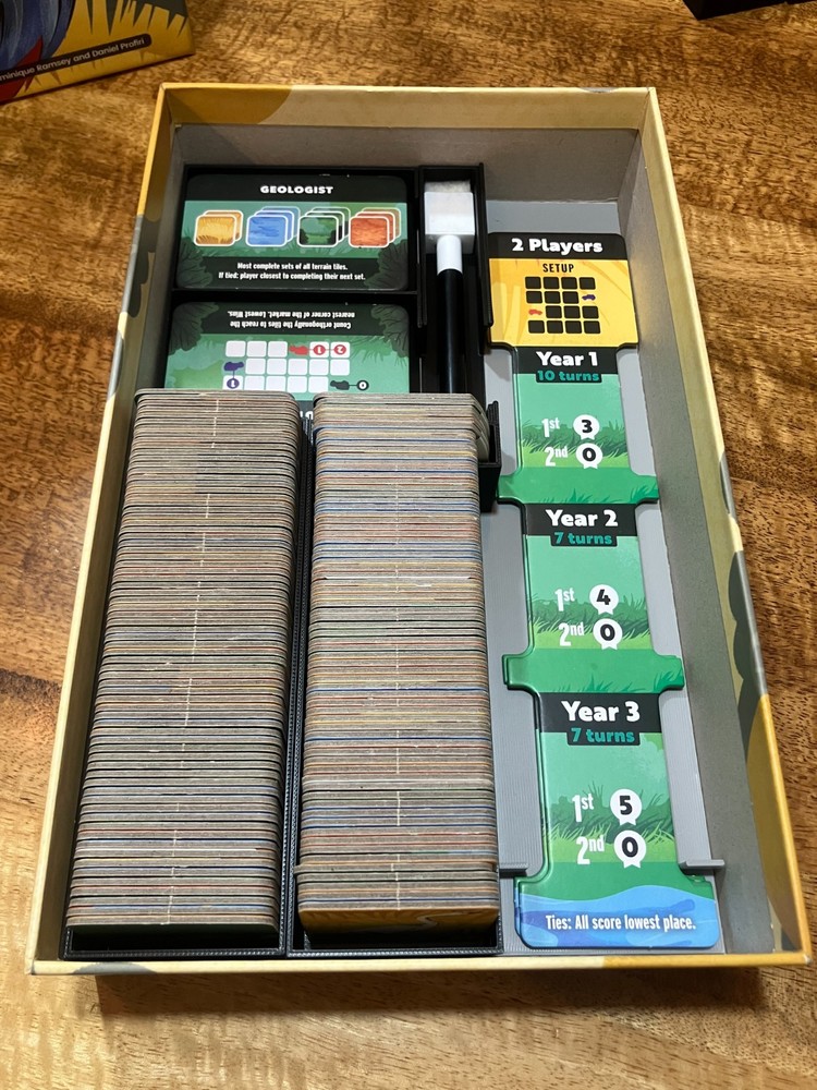 Habitats Board Game Insert with Removable Trays
