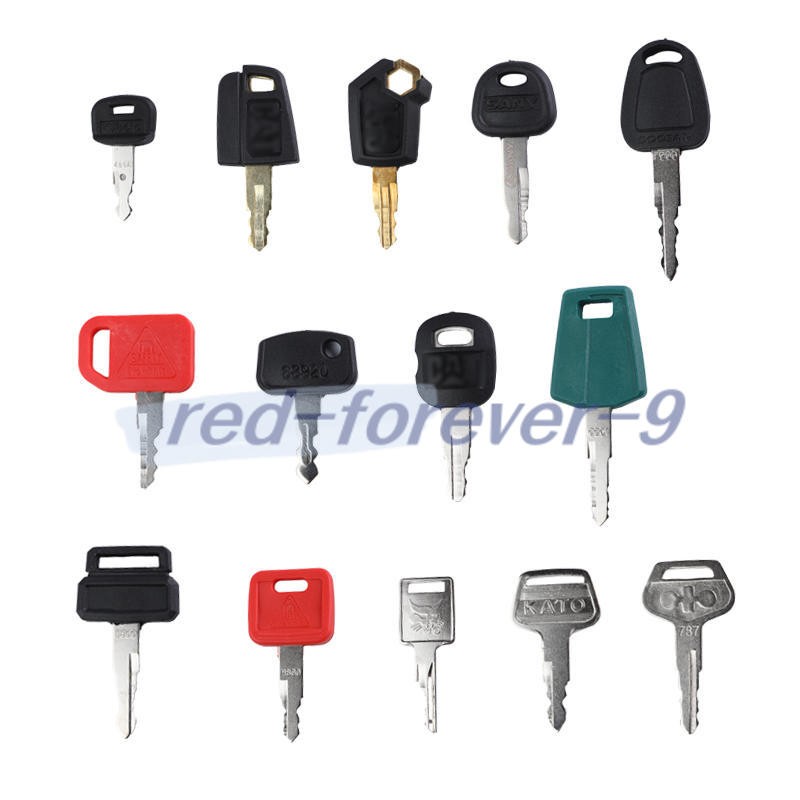 14pc Heavy Equipment Key Set Construction Ignition Keys For CAT