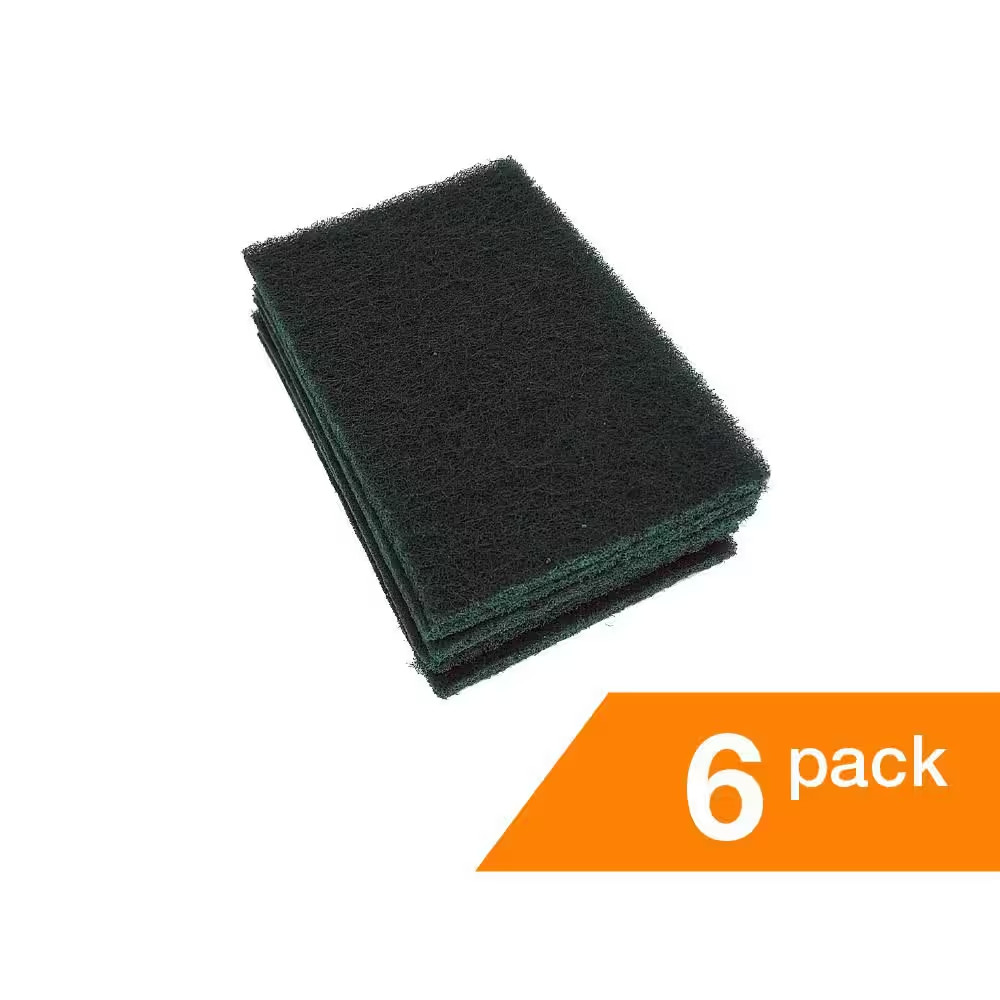 4 In. Heavy Duty Scouring Pad (6-Pack)