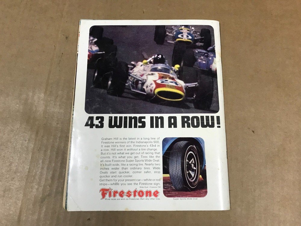 Vintage Indianapolis 500 Official Racing Program - May 30, 1967