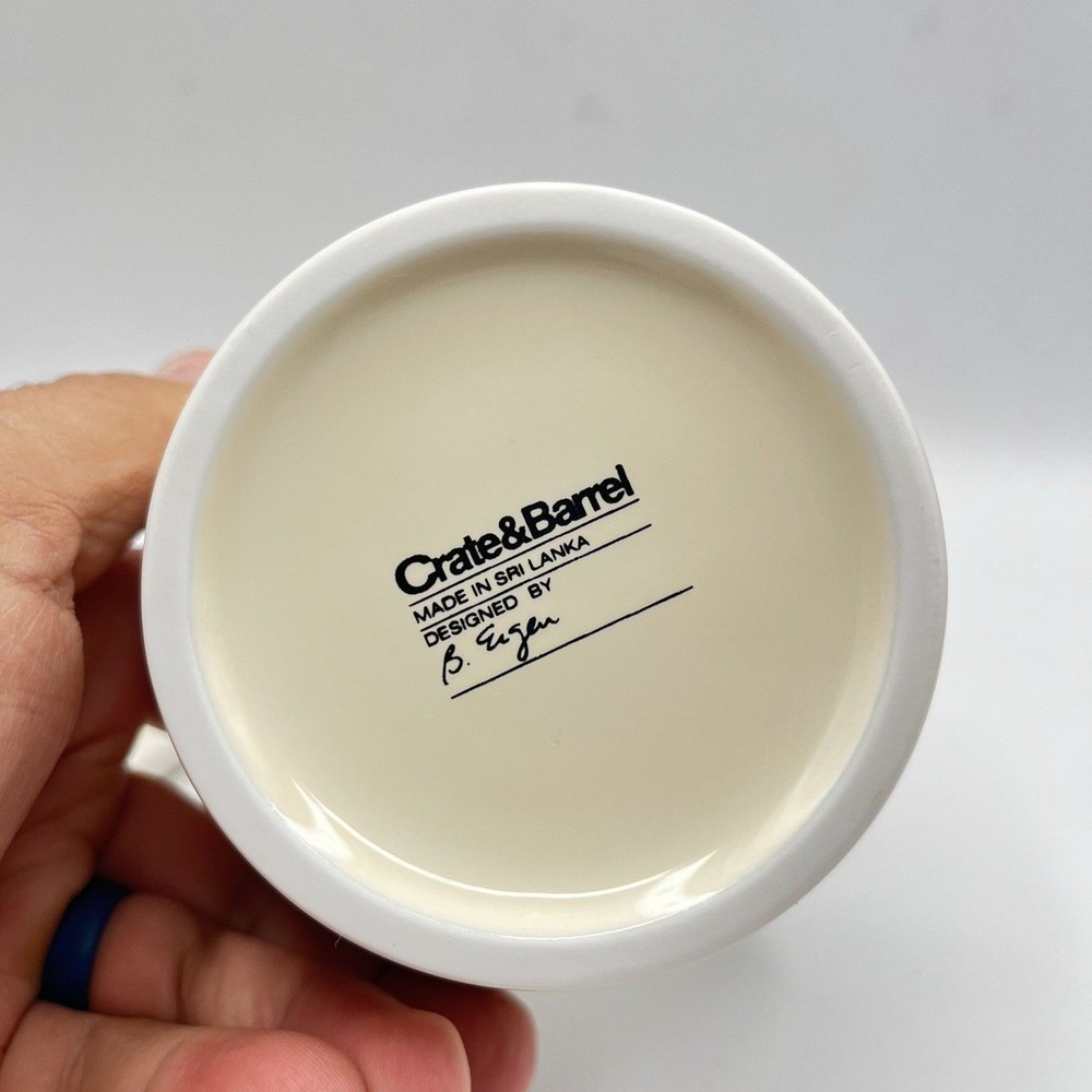 Crate And Barrel B Eigen Sugar Bowl, Cream Colored