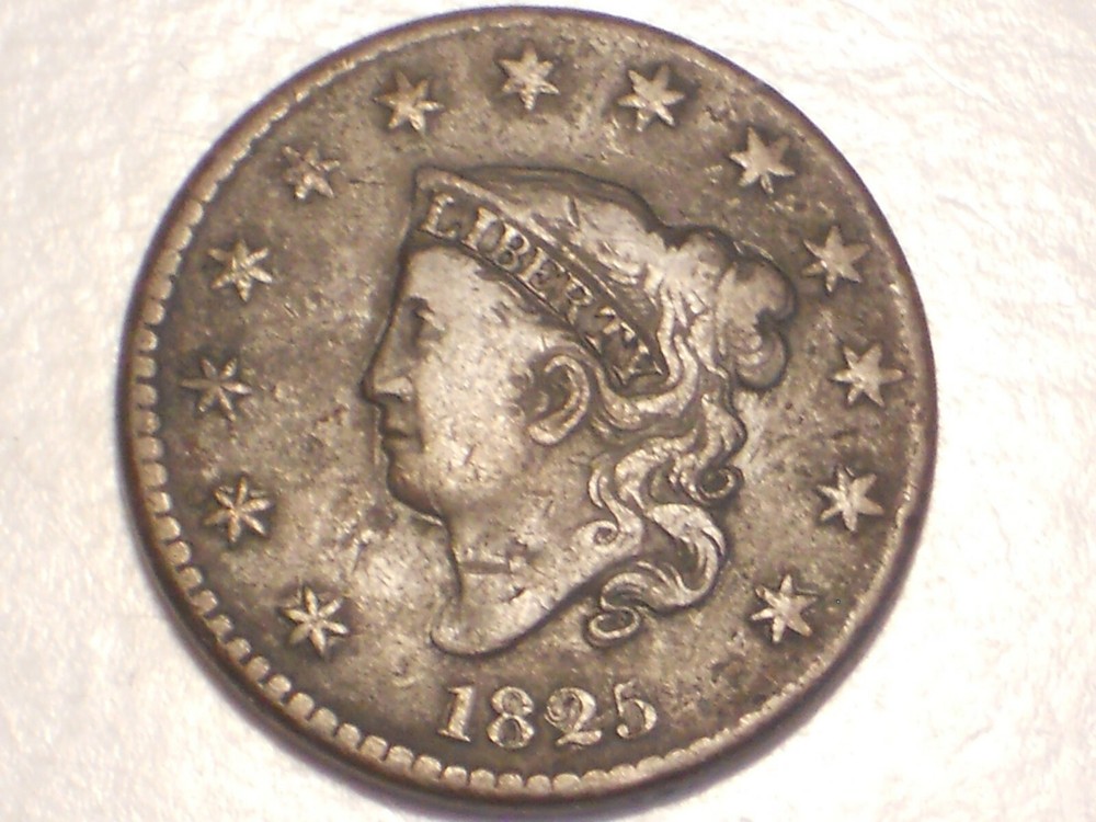 1825 Large Cent (Fine, Die Rotation, & Attractive)