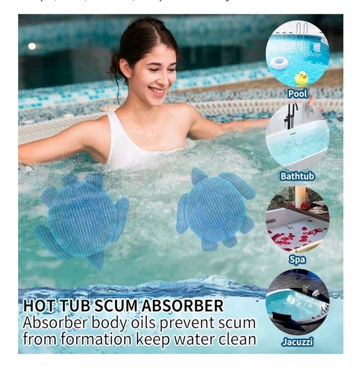 2-Pack Hot Tub Scum Absorber Sponge