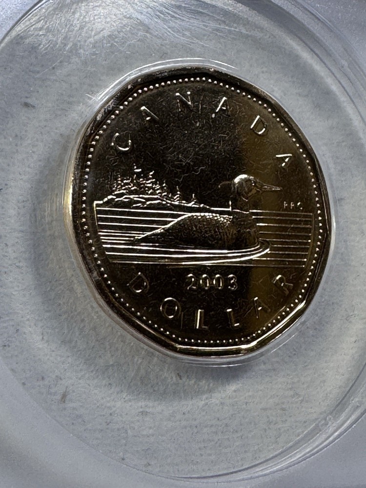 2003 Canada $1 Loonie Graded MS 68 by ANACS