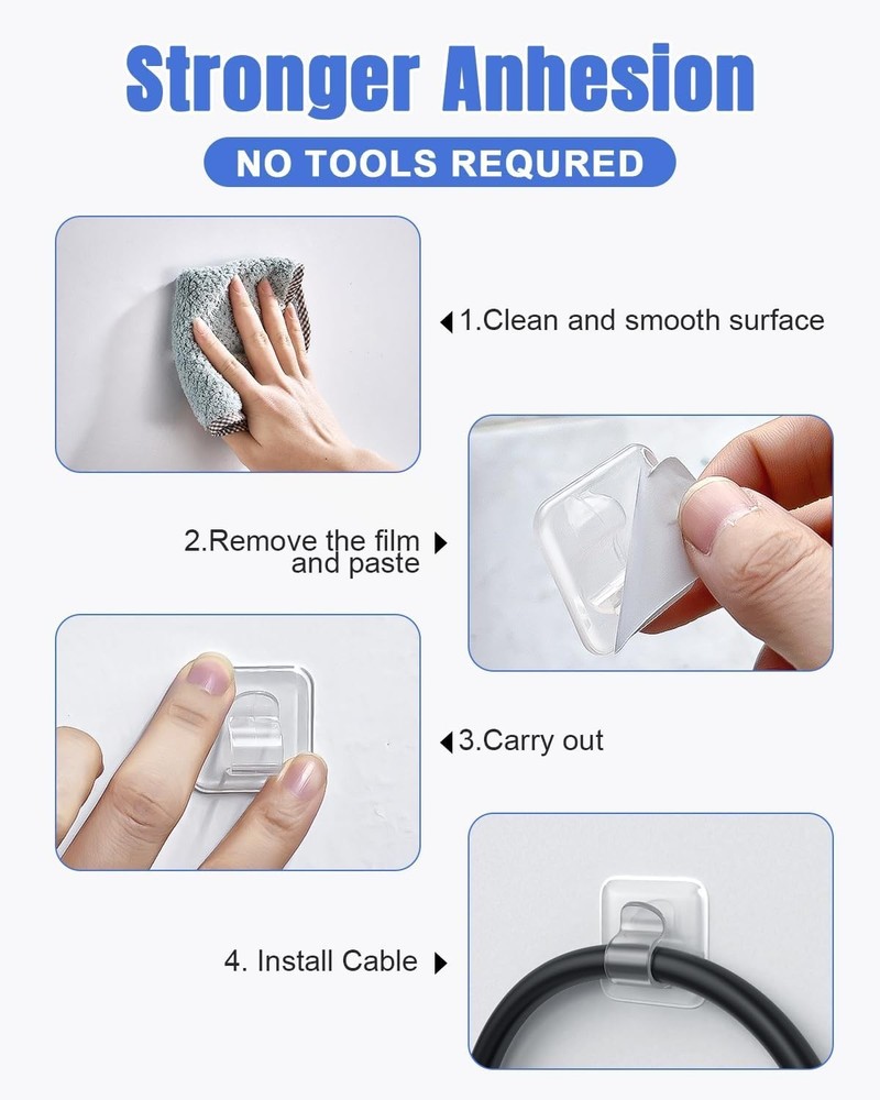 Versatile 20 Pack Clear Light Clips for Outdoor Decor - Waterproof & Durable