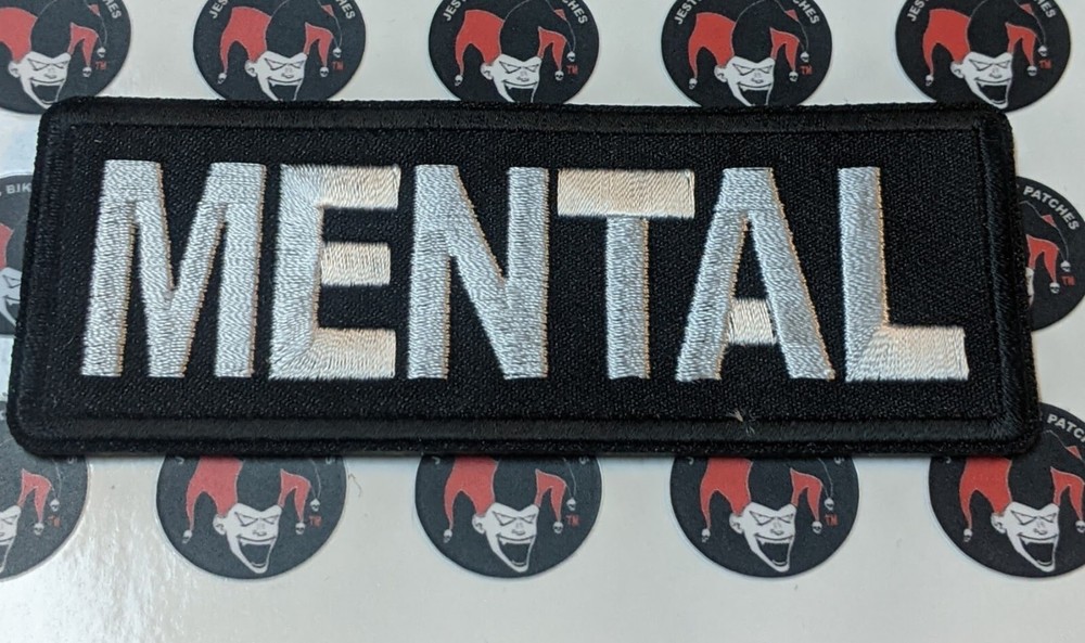 Mental Embroidered Biker Patch