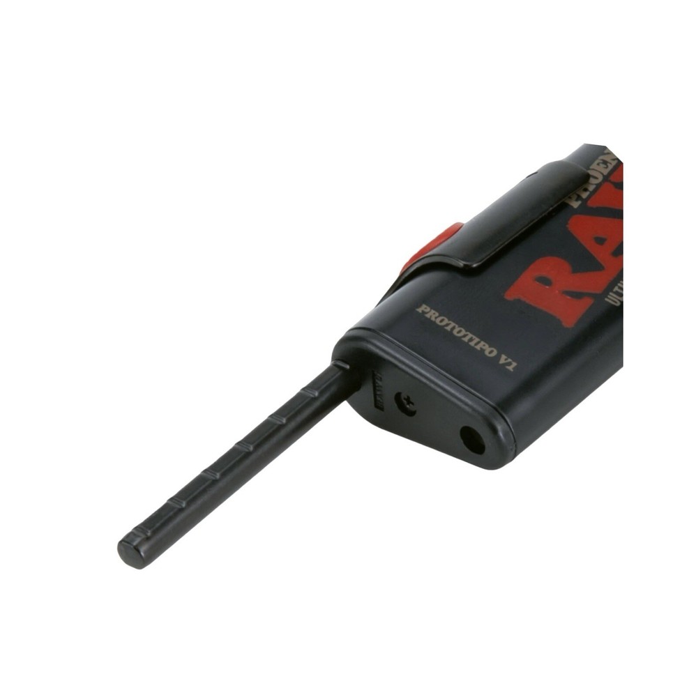 Raw Black XXL rolling Table Tray Adjustable Height + Raw Phoenix Extendo Lighter