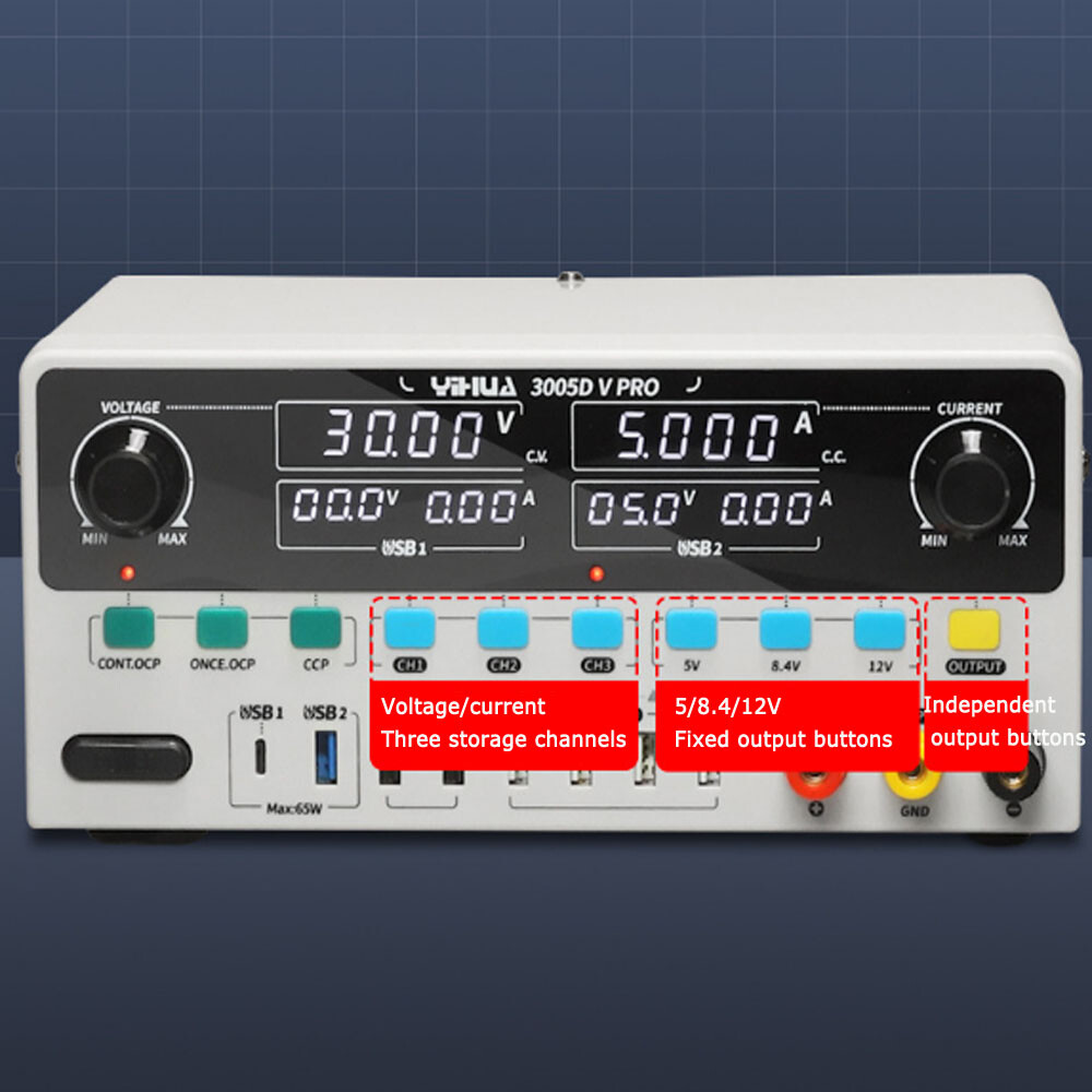 High Precision Adjustable DC Regulated Power Supply Laboratoryrging Tool 30V 5A