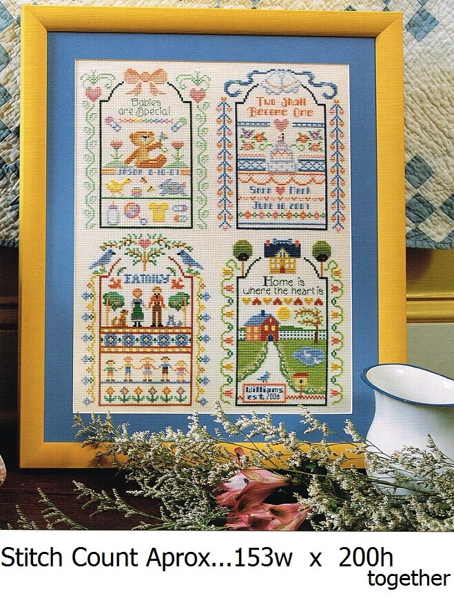 FAMILY FIRST  CROSS STITCH  PATTERN  ONLY   -   #Y18