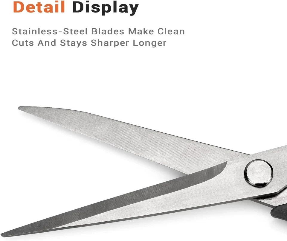 Premium Tailor Scissors Heavy Duty Multi-Purpose Titanium Red