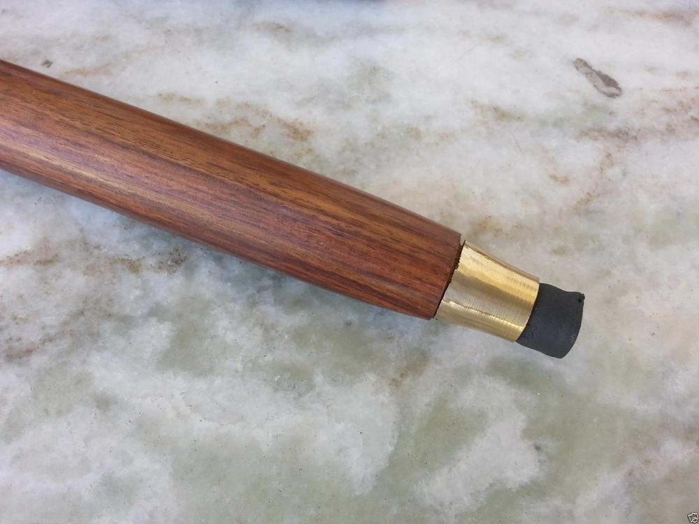 Victorian Face Handle Walking Stick Cane Solid Brass Handle Wooden Stick Style