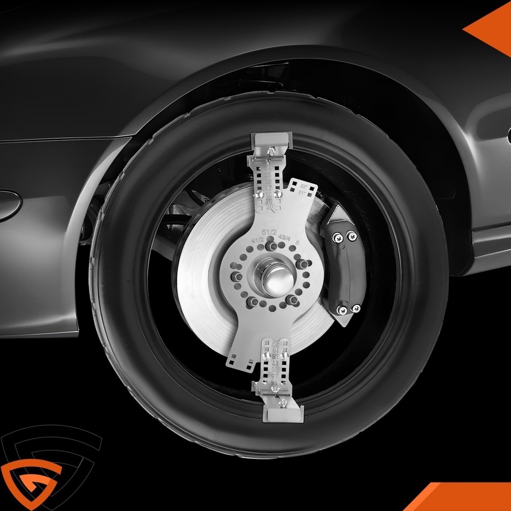 Wheel Fitment Testing Tool 14"-20" New Silver 5-Lug Pattern