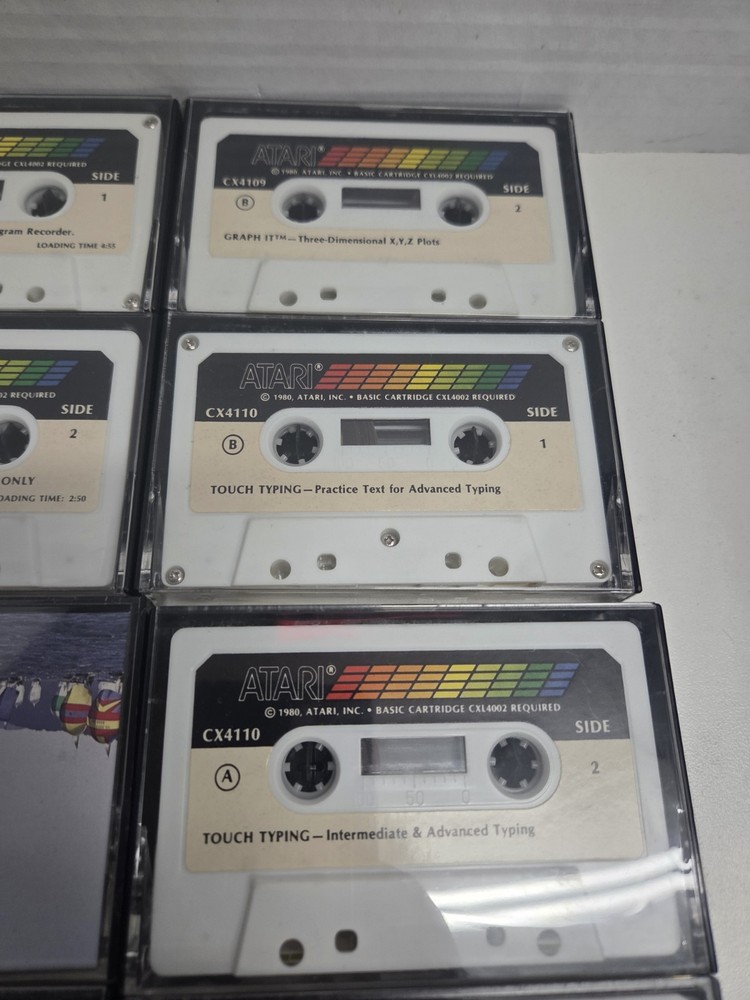 Vintage Atari Program Cassette Lot