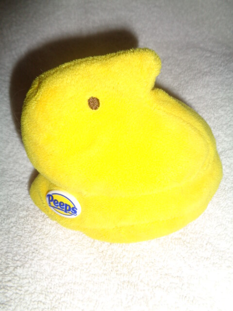Peeps Yellow Chick 4-5" Marshmallow Easter Plush Stuffed beanbag 2005 Just Born
