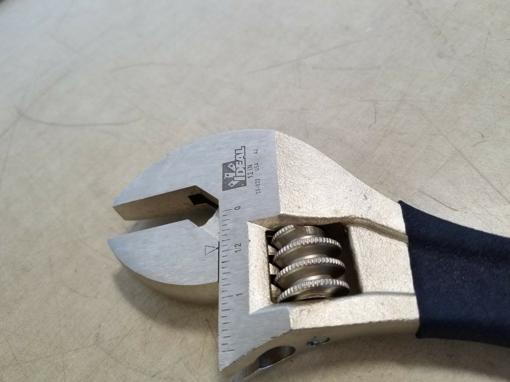 Ideal 35-022 Adjustable Wrench, 12"
