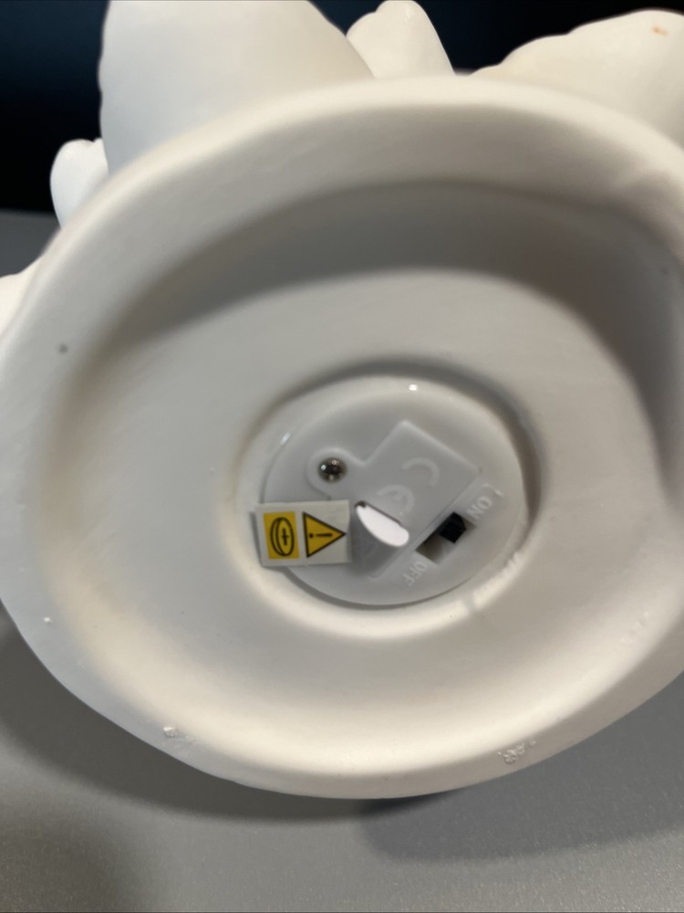 9" Unfired Vintage Ceramic Christmas Tree With Lighted Base